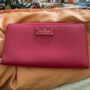 Kate Spade Zip Around Wallet Pink